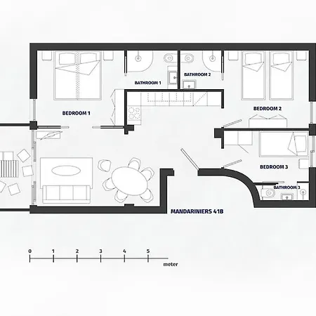 Appartement Résidence Mandariniers