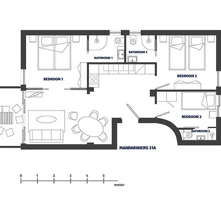 Apartmán Mandariniers